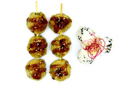 Produit Brochettes boulettes de poulet et légumes