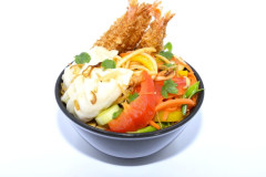 Produit Nouilles Udon Crevette Pané + 3 Gyoza Poulet (sauce Teriyaki épicé)