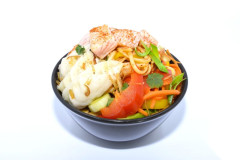 Produit Nouilles Udon Saumon Grillé + 3 Gyoza Poulet (sauce Teriyaki épicé)