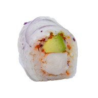 Produit Sping Roll Gambas Avocat,Oeuf Tobiko et Crémeux Yuzu 