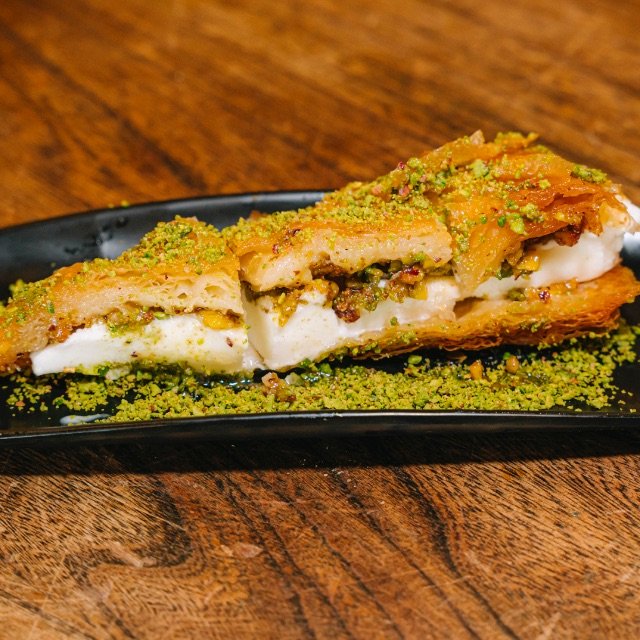 Baklava avec glace turc